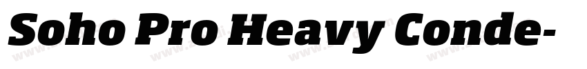 Soho Pro Heavy Conde字体转换